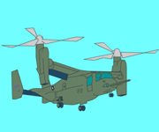 スマホ版塗り絵ゲーム　オスプレー